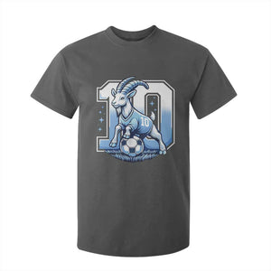 Number Ten The Goat Of Football Fans T Shirt For Kid Soccer Lover Gift TS12 Dark Heather Print Your Wear