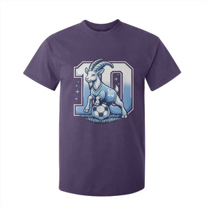 Number Ten The Goat Of Football Fans T Shirt For Kid Soccer Lover Gift TS12 Purple Print Your Wear