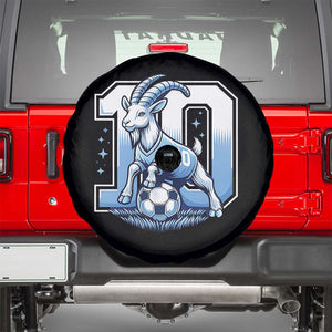Number Ten The Goat Of Football Fans Spare Tire Cover Soccer Lover Gift TS12 Black Print Your Wear