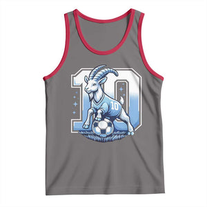 Number Ten The Goat Of Football Fans Tank Top Soccer Lover Gift TS12 Deep Heather Red Print Your Wear