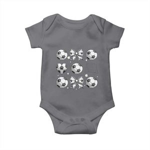 Game Day Coquette Aesthetic Baby Onesie Soccer Mom Gifts TS12 Charcoal Print Your Wear
