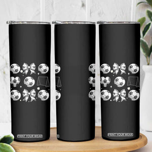 Game Day Coquette Aesthetic Skinny Tumbler Soccer Mom Gifts TS12 Print Your Wear