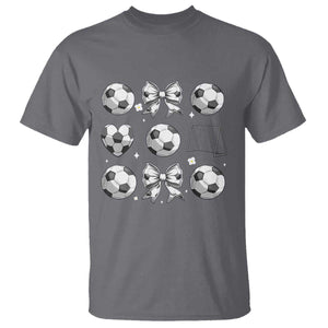 Game Day Coquette Aesthetic T Shirt Soccer Mom Gifts TS12 Charcoal Print Your Wear