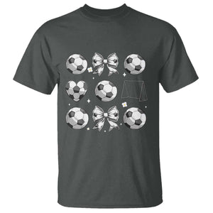 Game Day Coquette Aesthetic T Shirt Soccer Mom Gifts TS12 Dark Heather Print Your Wear