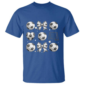 Game Day Coquette Aesthetic T Shirt Soccer Mom Gifts TS12 Royal Blue Print Your Wear