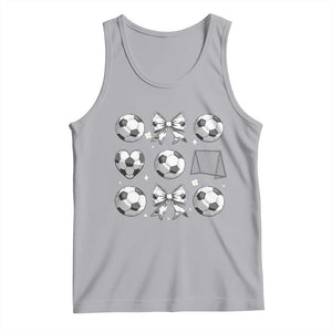 Game Day Coquette Aesthetic Tank Top Soccer Mom Gifts TS12 Athletic Heather Print Your Wear