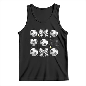 Game Day Coquette Aesthetic Tank Top Soccer Mom Gifts TS12 Black Print Your Wear