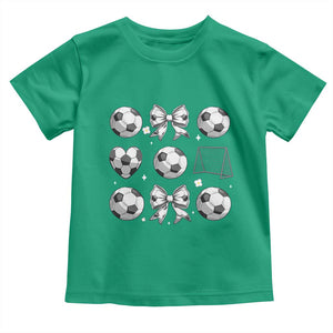 Game Day Coquette Aesthetic Toddler T Shirt Soccer Mom Gifts TS12 Irish Green Print Your Wear