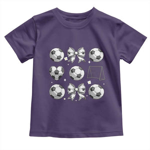 Game Day Coquette Aesthetic Toddler T Shirt Soccer Mom Gifts TS12 Purple Print Your Wear