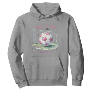 Just A Girl With Goals Hoodie Soccer Gift For Her TS12 Sport Gray Print Your Wear