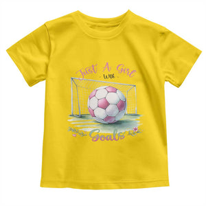 Just A Girl With Goals Toddler T Shirt Soccer Gift For Her TS12 Daisy Print Your Wear
