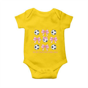 In My Soccer Girl Era Baby Onesie Funny Football Fan TS12 Daisy Print Your Wear