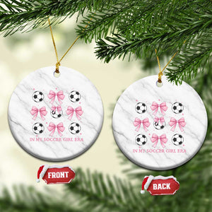 In My Soccer Girl Era Ceramic Ornament Funny Football Fan TS12 1pc White Marble Print Your Wear