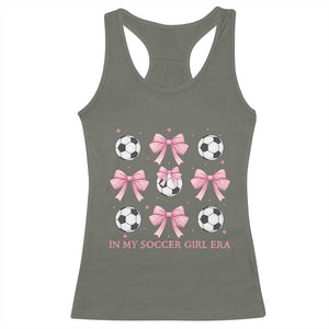 In My Soccer Girl Era Racerback Tank Top Funny Football Fan TS12 Military Green Print Your Wear