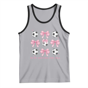 In My Soccer Girl Era Tank Top Funny Football Fan TS12 Athletic Heather Black Print Your Wear