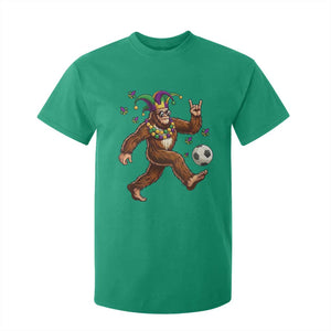 Funny Mardi Gras Bigfoot Playing Soccer T Shirt For Kid Football Fan Gift TS12 Irish Green Print Your Wear