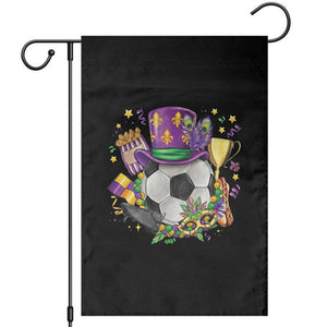 Mardi Gras Soccer Ball Garden Flag Funny Soccer Player Gift TS12 Black Print Your Wear