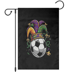 Mardi Gras Soccer Ball Garden Flag Funny Louisiana Carnival Sports Gift TS12 Black Print Your Wear