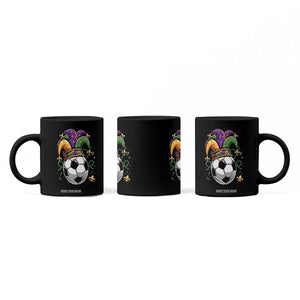 Mardi Gras Soccer Ball Coffee Mug Funny Louisiana Carnival Sports Gift TS12 Print Your Wear