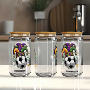Mardi Gras Soccer Ball Glass Can Funny Louisiana Carnival Sports Gift TS12 Print Your Wear