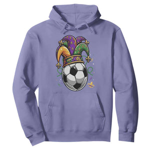 Mardi Gras Soccer Ball Hoodie Funny Louisiana Carnival Sports Gift TS12 Violet Print Your Wear
