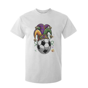 Mardi Gras Soccer Ball T Shirt For Kid Funny Louisiana Carnival Sports Gift TS12 White Print Your Wear