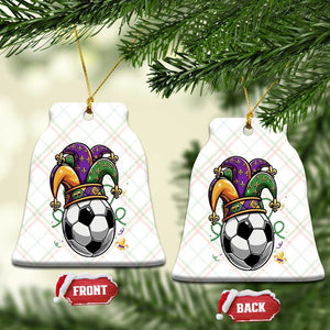 Mardi Gras Soccer Ball Ceramic Ornament Funny Louisiana Carnival Sports Gift TS12 Print Your Wear