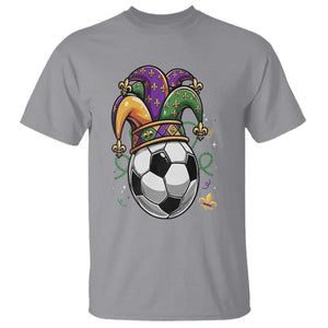Mardi Gras Soccer Ball T Shirt Funny Louisiana Carnival Sports Gift TS12 Sport Gray Print Your Wear