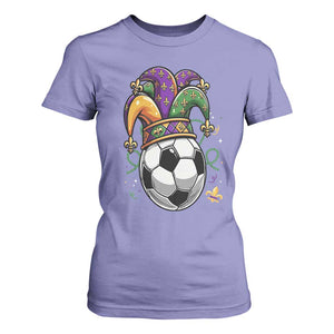 Mardi Gras Soccer Ball T Shirt For Women Funny Louisiana Carnival Sports Gift TS12 Violet Print Your Wear