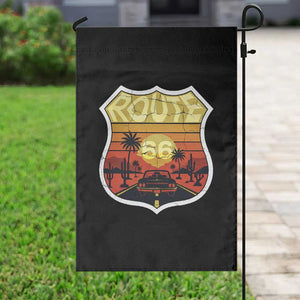 Retro Route Highway 66 Garden Flag Vintage Americana Road Trip TS12 Print Your Wear