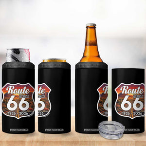Route Highway 66 Centennial 4 in 1 Can Cooler Tumbler Vintage Distressed Americas Highway TS12 Print Your Wear