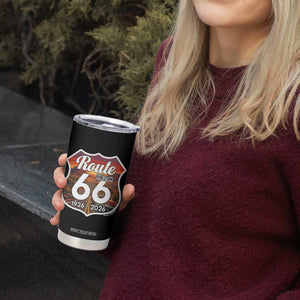 Route Highway 66 Centennial Tumbler Cup Vintage Distressed Americas Highway TS12 Print Your Wear
