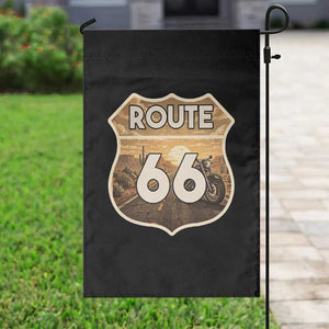 Vintage Motorcycle Road Trip Route Highway 66 Garden Flag Open Road Adventure TS12 Print Your Wear
