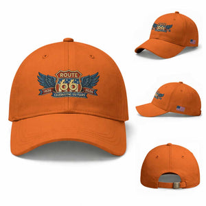 Route Highway 66 Centennial Baseball Cap - 100 Years Of The Mother Road TS12 Baseball Cap Universal Fit Orange Print Your Wear