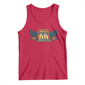 Route Highway 66 Centennial Tank Top 100 Years Of The Mother Road TS12 Red Print Your Wear