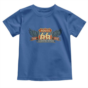 Route Highway 66 Centennial Toddler T Shirt 100 Years Of The Mother Road TS12 Royal Blue Print Your Wear