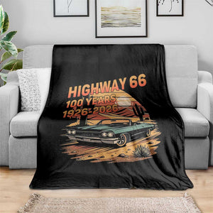 Route Highway 66 Centennial Throw Blanket 100 Year Road Trip Adventure TS12 Print Your Wear