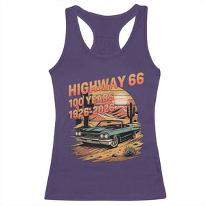Route Highway 66 Centennial Racerback Tank Top 100 Year Road Trip Adventure TS12 Purple Print Your Wear