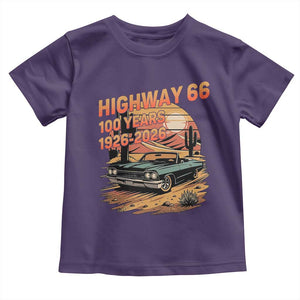 Route Highway 66 Centennial Toddler T Shirt 100 Year Road Trip Adventure TS12 Purple Print Your Wear