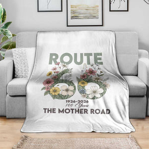Route Highway 66 Throw Blanket Floral Centennial 100 Year Anniversary TS12 Print Your Wear