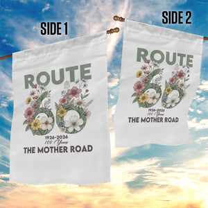 Route Highway 66 Garden Flag Floral Centennial 100 Year Anniversary TS12 Print Your Wear