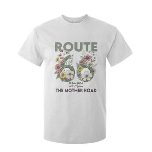 Route Highway 66 T Shirt For Kid Floral Centennial 100 Year Anniversary TS12 White Print Your Wear