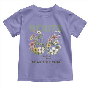 Route Highway 66 Toddler T Shirt Floral Centennial 100 Year Anniversary TS12 Violet Print Your Wear