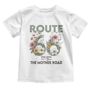 Route Highway 66 Toddler T Shirt Floral Centennial 100 Year Anniversary TS12 White Print Your Wear