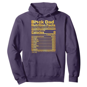 Black Dad Nutrition Facts Hoodie African American Fathers Day