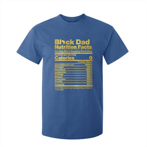 Black Dad Nutrition Facts T Shirt For Kid African American Fathers Day