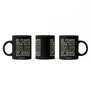 Vintage 85th Milestone Birthday Coffee Mug 85 Years Of Being Awesome