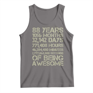 Vintage 88th Milestone Birthday Tank Top 88 Years Of Being Awesome
