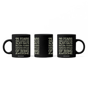 Vintage 99th Milestone Birthday Coffee Mug 99 Years Of Being Awesome