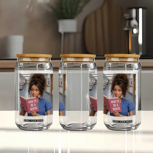 Funny Nursing Student Doll Face Meme Glass Can Future Nurse Gift